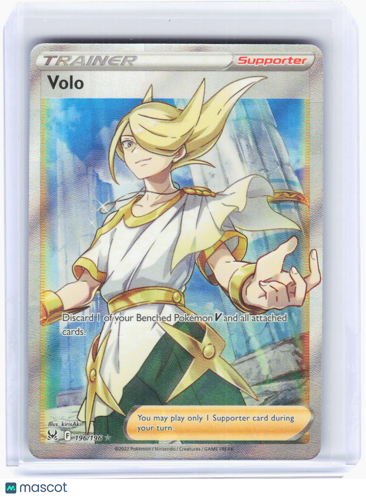 2022 Pokemon—Volo #196/196 Lost Origin—Ultra Rare Foil