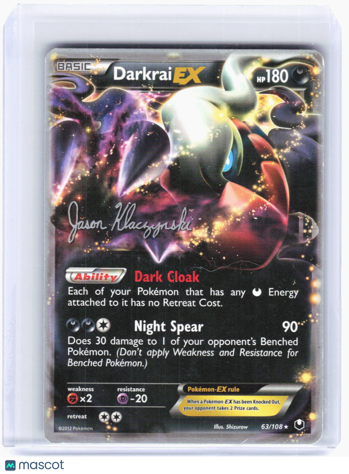 2013 Pokemon—Darkrai EX #63/108 World Championship Decks—Ultra Rare Non-foil