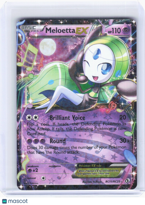 2013 Pokemon—Meloetta EX #RC11/RC25 Legendary Treasures: Radiant Collection—Ultra Rare Holo