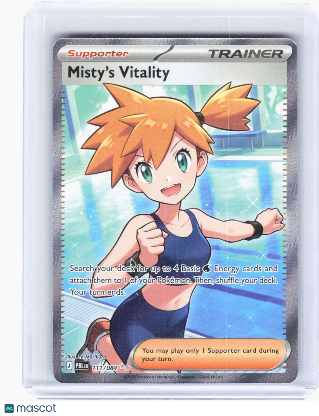 2026 Pokemon—Misty's Vitality #111/84 Pitch Black—Ultra Rare Foil