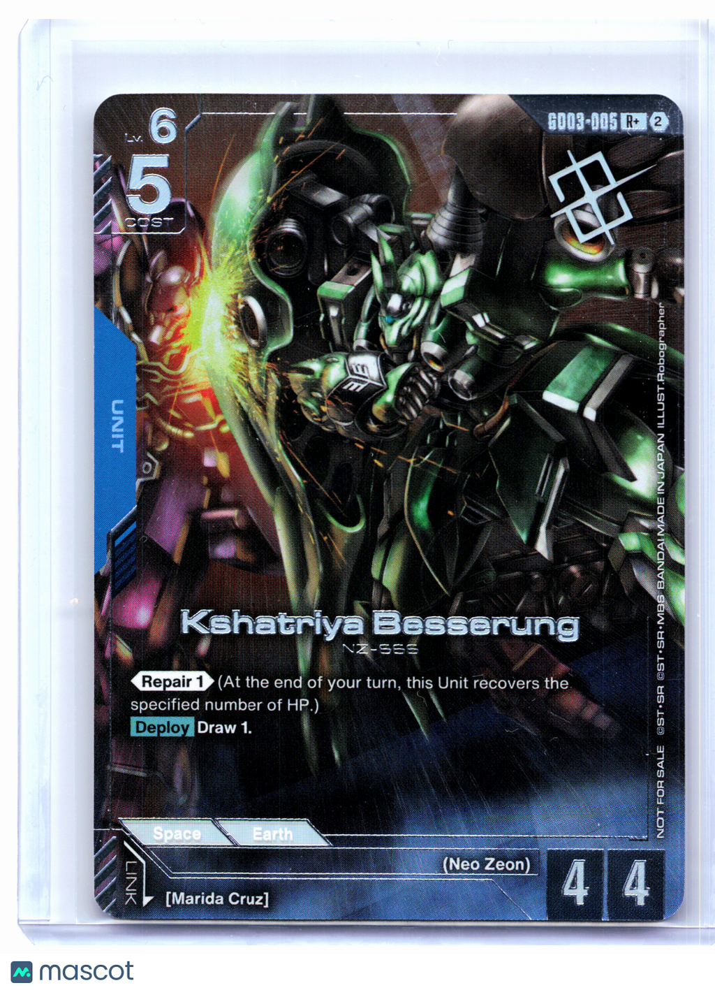 2026 Gundam—Kshatriya Besserung (Winner Pack 05) #GD03-005—Rare+ Foil