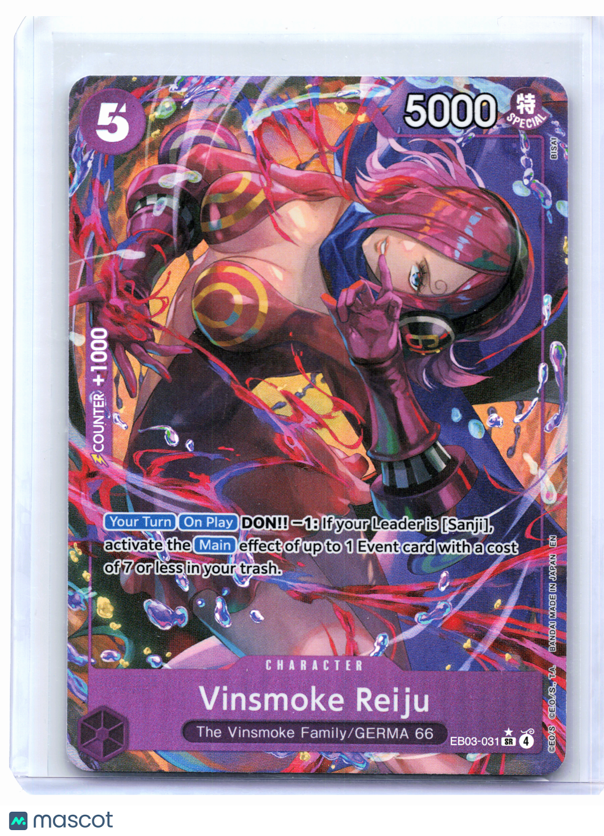2026 One Piece—Vinsmoke Reiju (Alternate Art) #EB03-031 Heroines Edition—SR Foil
