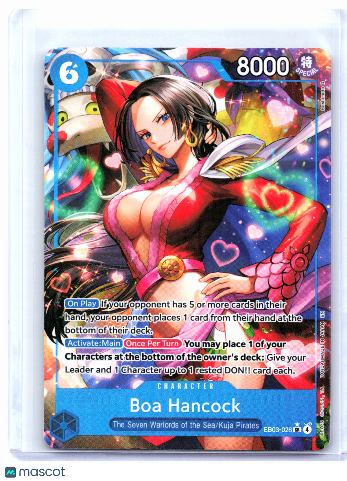 2026 One Piece—Boa Hancock (Alt Art) #EB03-027 Heroines Edition—Super Rare Foil