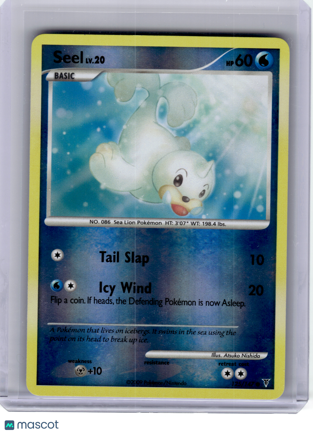 2009 Pokemon—Seel #125 Supreme Victors—Common Reverse Holo [Lightly Played]