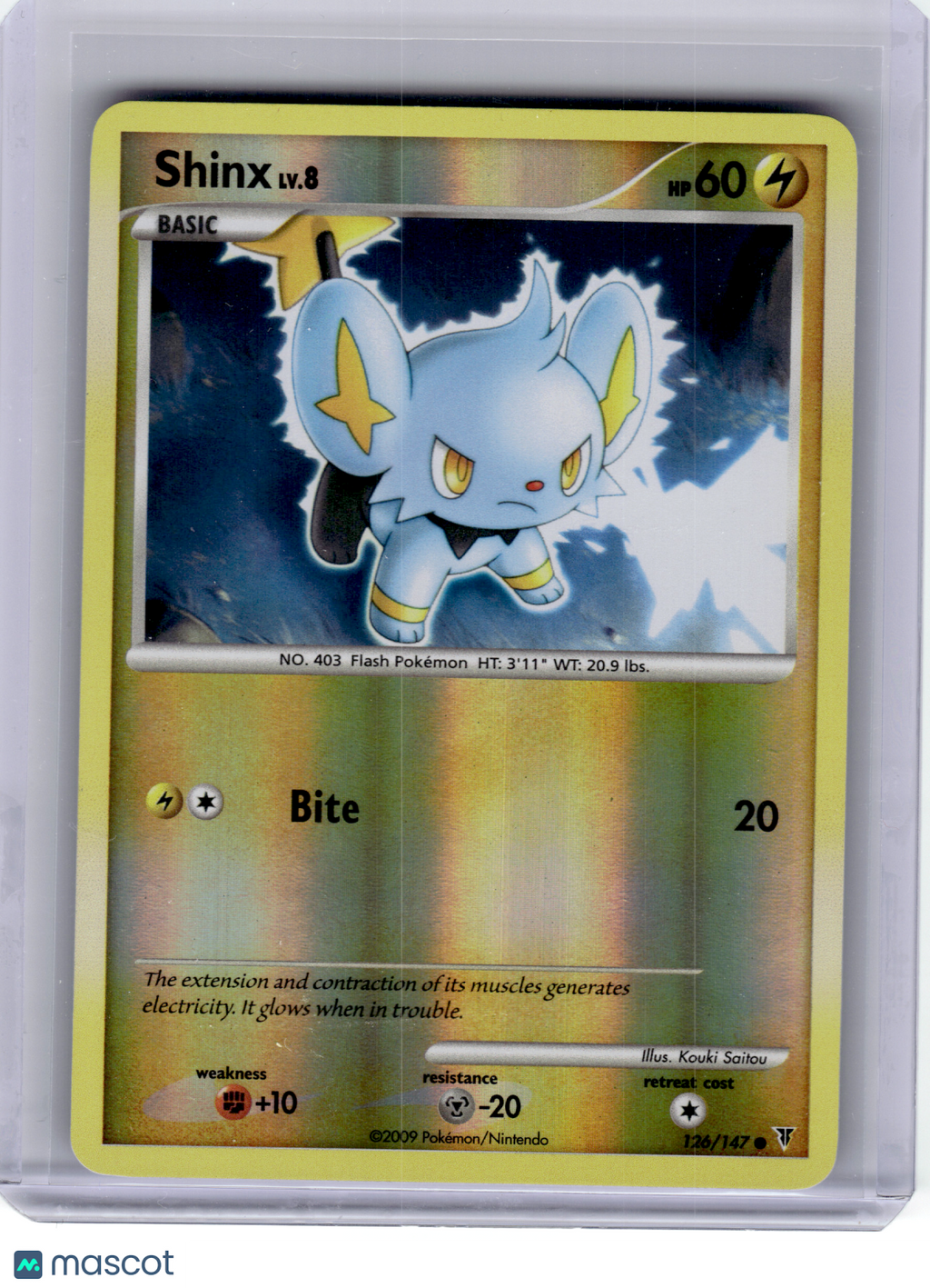 2009 Pokemon—Shinx #126 Supreme Victors—Common Reverse Holo [Lightly Played]