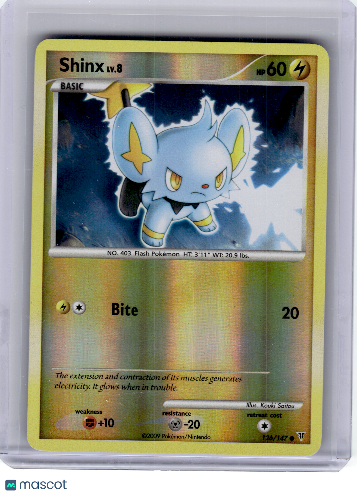 2009 Pokemon—Shinx #126 Supreme Victors—Common Reverse Holo [Lightly Played]