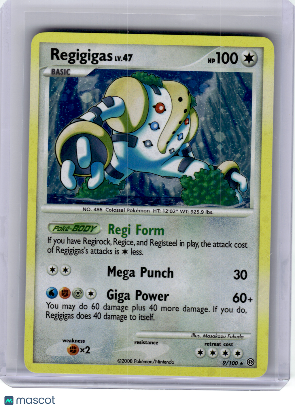2008 Pokemon—Regigigas #9 Stormfront—Rare Holo [Lightly Played]