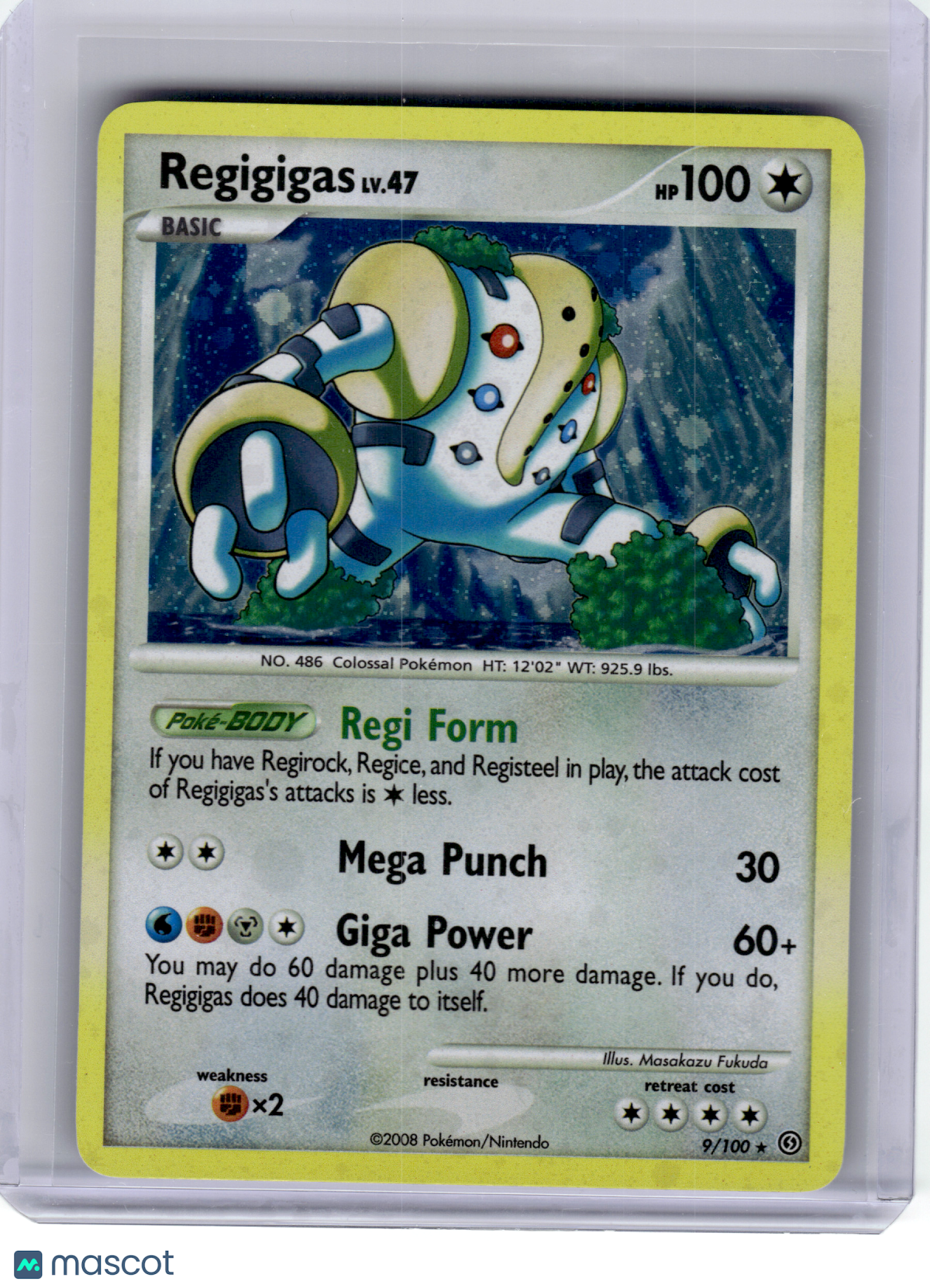 2008 Pokemon—Regigigas #9 Stormfront—Rare Holo [Lightly Played]
