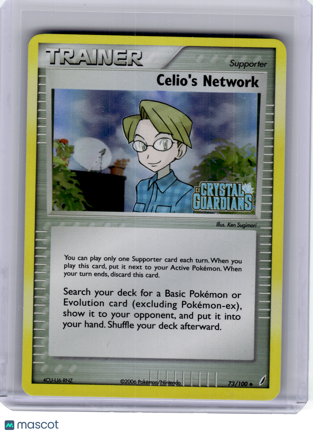 2006 Pokemon—Celio's Network #73 EX Crystal Guardians—Uncommon Reverse Holo [LP]