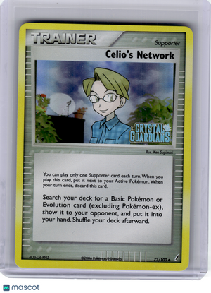 2006 Pokemon—Celio's Network #73 EX Crystal Guardians—Uncommon Reverse Holo [LP]