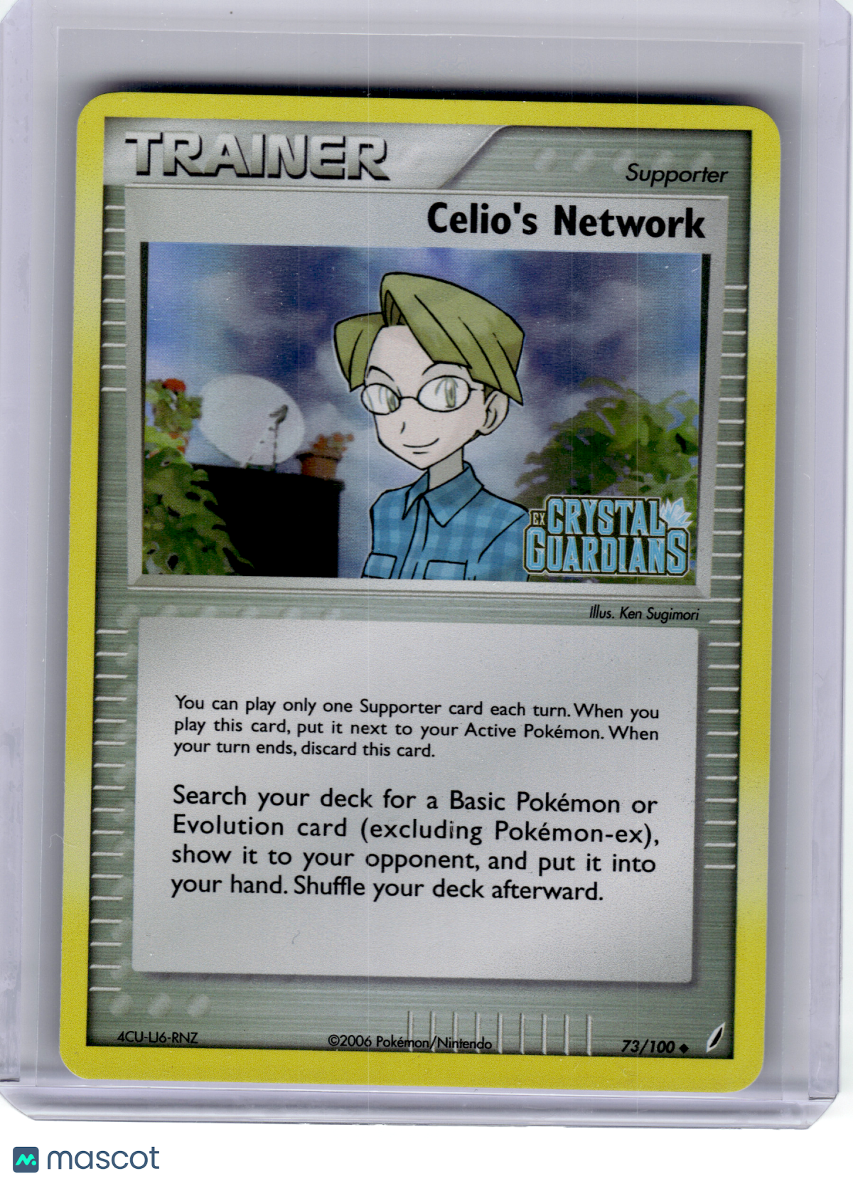 2006 Pokemon—Celio's Network #73 EX Crystal Guardians—Uncommon Reverse Holo [LP]