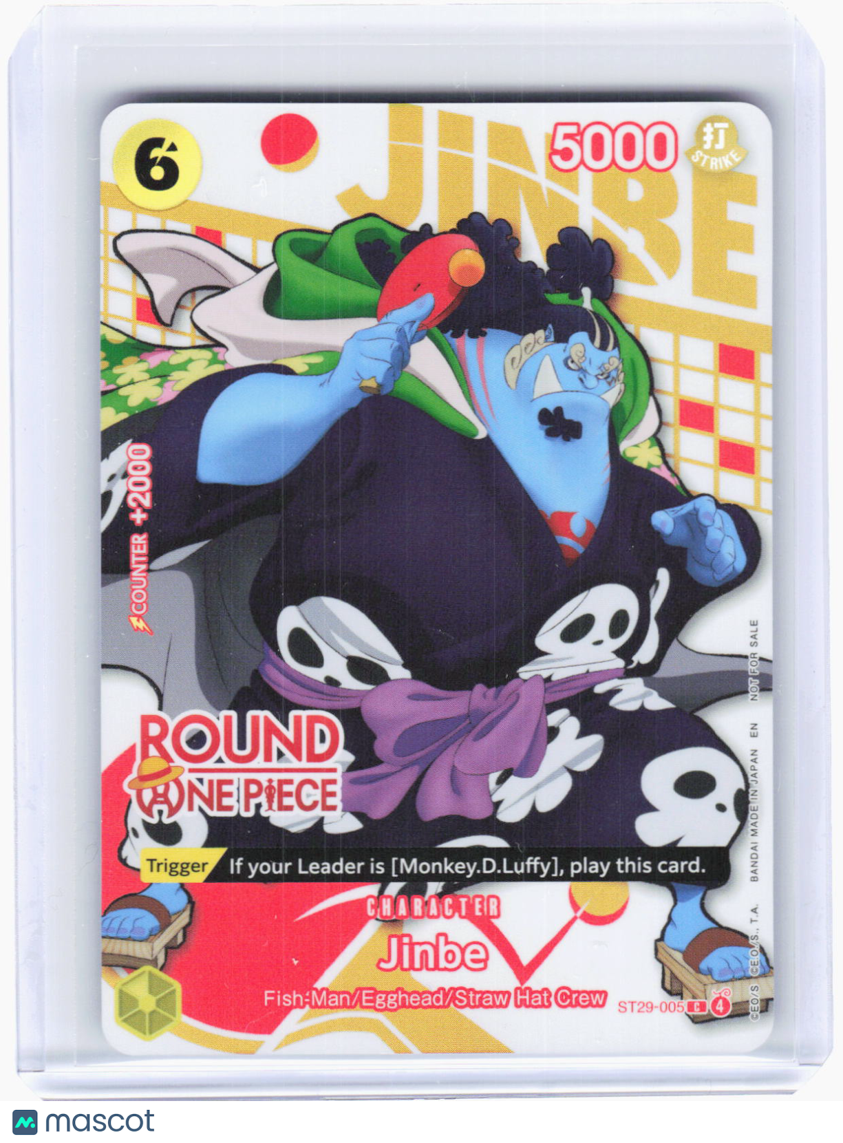 2024 One Piece Card Game—Jinbe (Round 1 Promo) #ST29-005 OP-PR —Common Foil