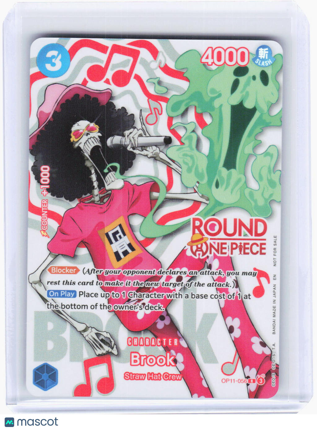 2022 One Piece Card Game—Brook (Round 1 Promo) #OP11-056 OP-PR —Rare Foil