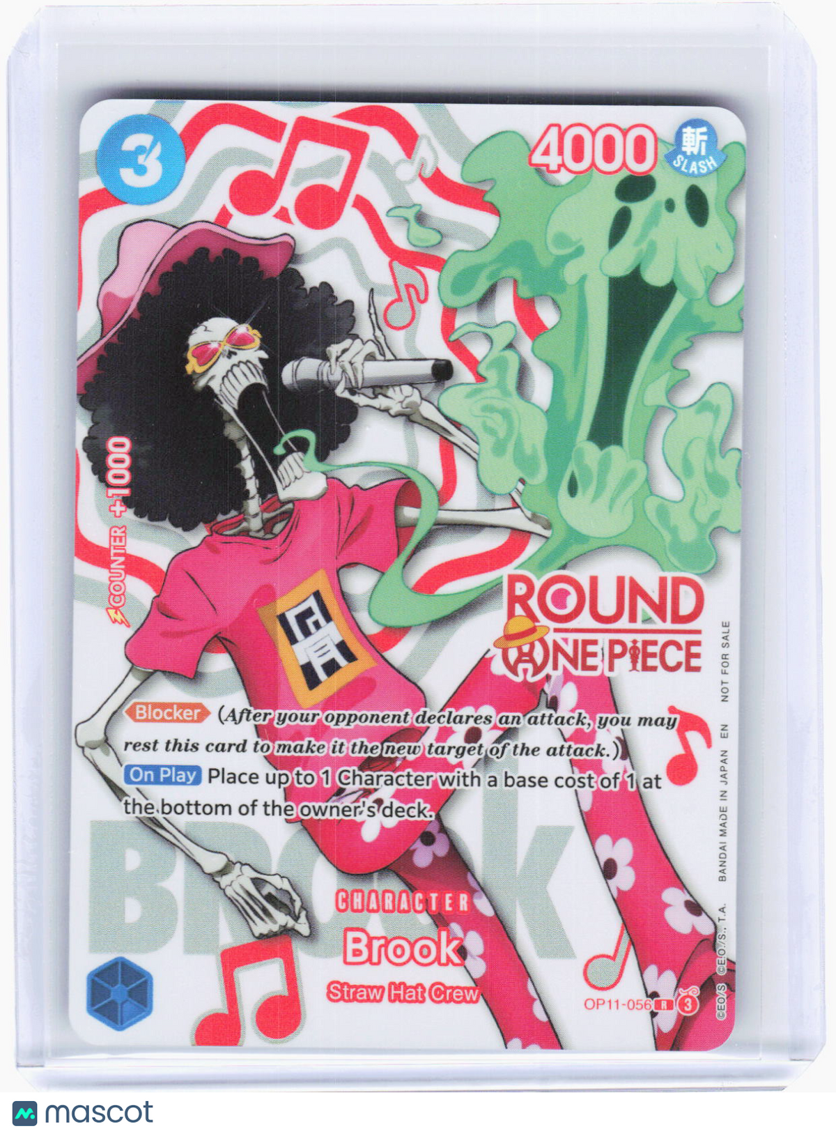 2022 One Piece Card Game—Brook (Round 1 Promo) #OP11-056 OP-PR —Rare Foil