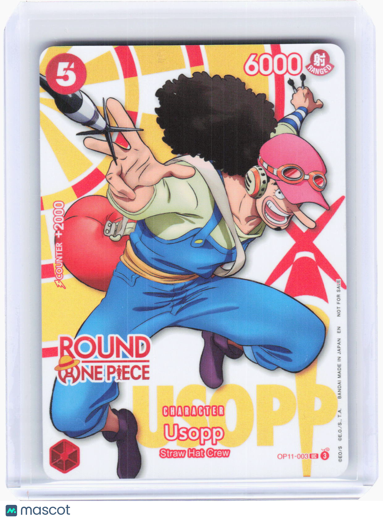 2024 One Piece Card Game—Usopp (Round 1 Promo) #OP11- 003 OP-PR —Uncommon Foil