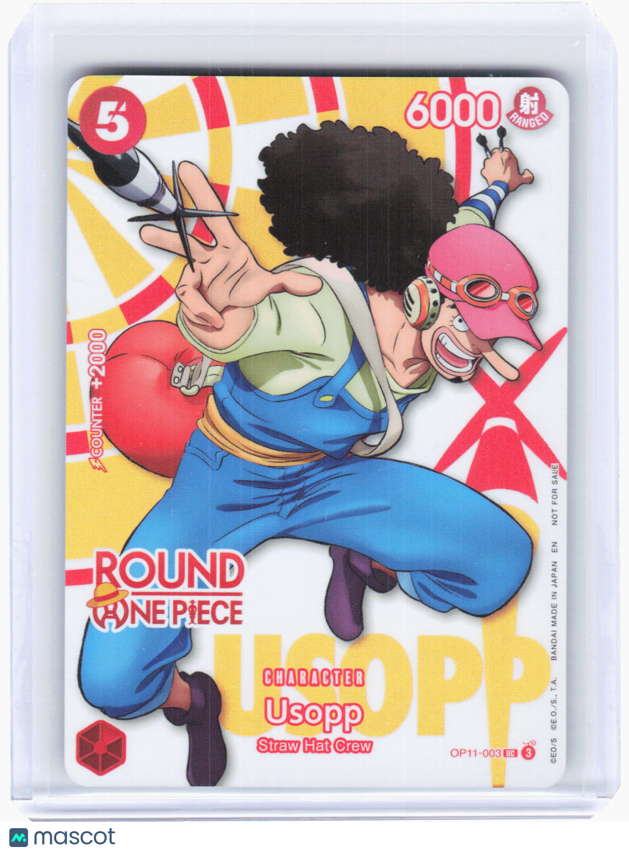 2022 One Piece Card Game—Usopp (Round 1 Promo) #OP11-003 OP-PR —Uncommon Foil