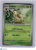 2025 Pokemon—Leafeon #5 Prismatic Evolutions—Rare Holo (Masterball) [LP]