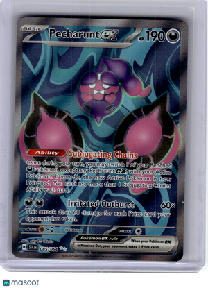 2024 Pokemon—Pecharunt ex #85 Shrouded Fable—Ultra Rare Holo [Lightly Played]
