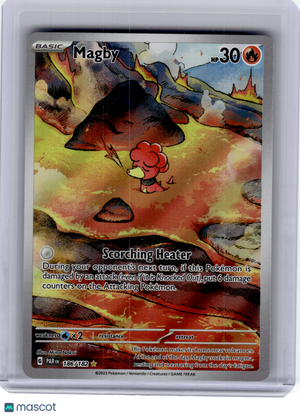 2023 Pokemon—Magby #186 Paradox Rift—Illustration Rare Holo