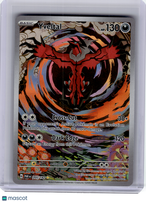 2023 Pokemon—Yveltal #205 Paradox Rift—Illustration Rare Holo