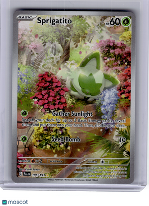 2023 Pokemon—Sprigatito #196 Paldea Evolved—Illustration Rare Holo [LP]