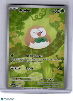 2026 Pokemon—Rowlet #90 Perfect Order—Illustration Rare Holo