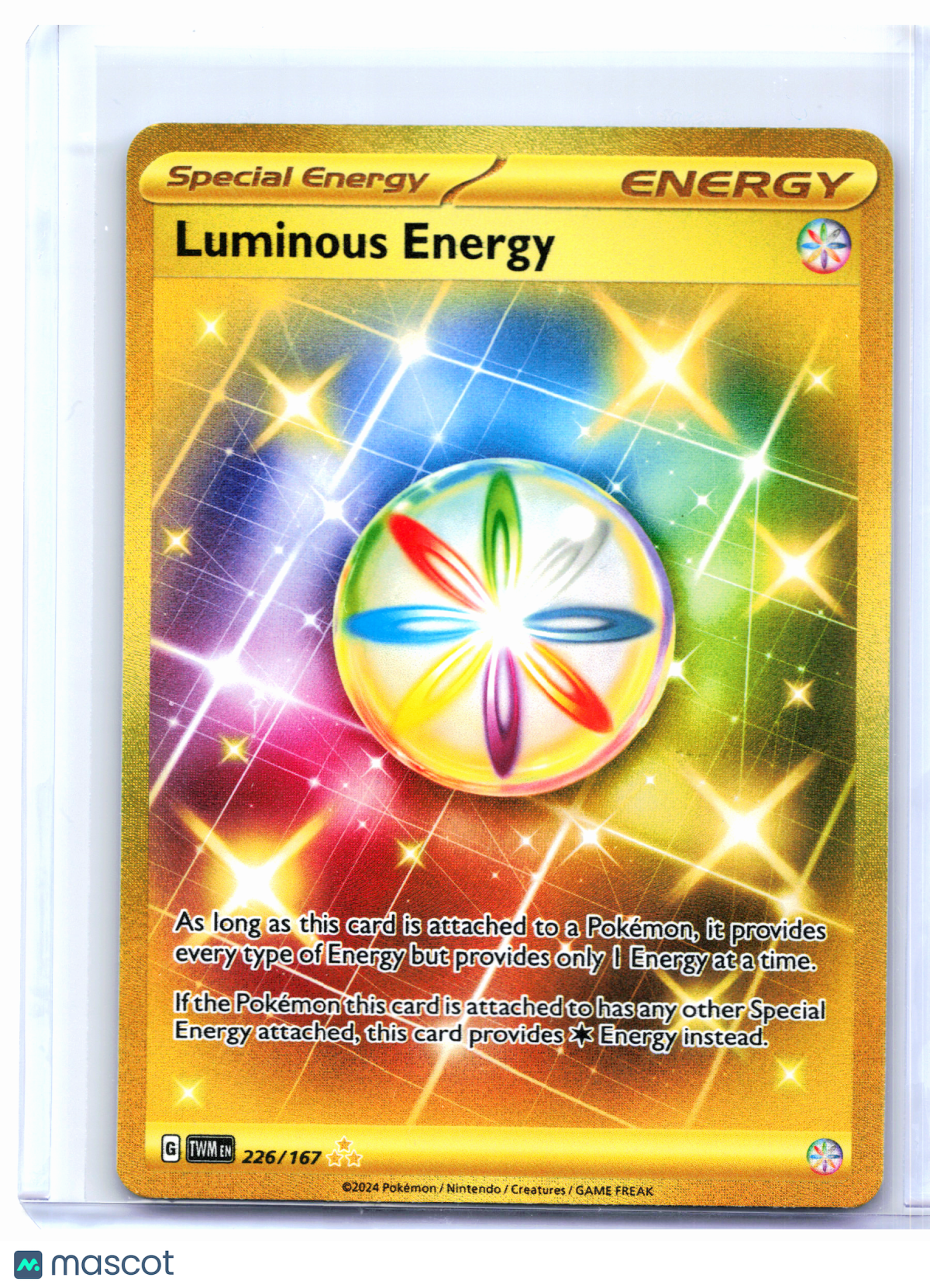 2024 Pokemon—Luminous Energy #226/167 Twilight Masquerade—Hyper Rare Holo