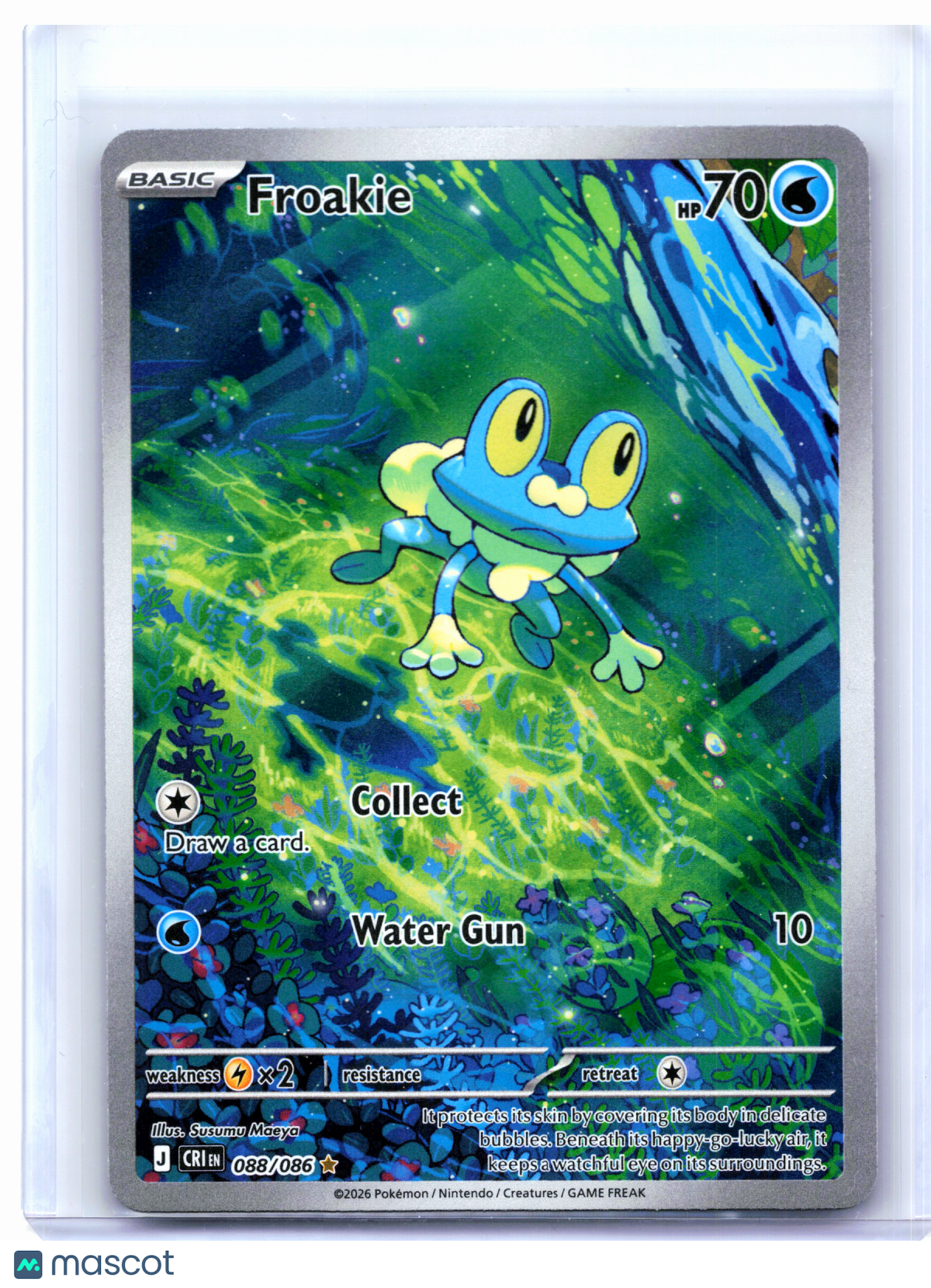 2026 Pokemon—Froakie #088/086 Chaos Rising—Illustration Rare Holo