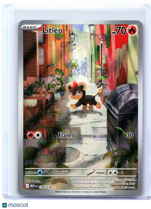 2025 Pokemon—Litleo #139/132 Mega Evolution Base Set—Illustration Rare Holo