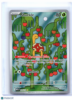 2025 Pokemon—Shuckle #136/132 Mega Evolution Base Set—Illustration Rare Holo