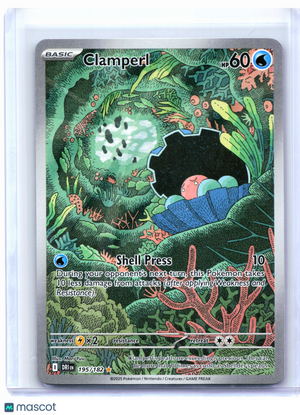 2025 Pokemon—Clamperl #195/182 Destined Rivals—Illustration Rare Holo
