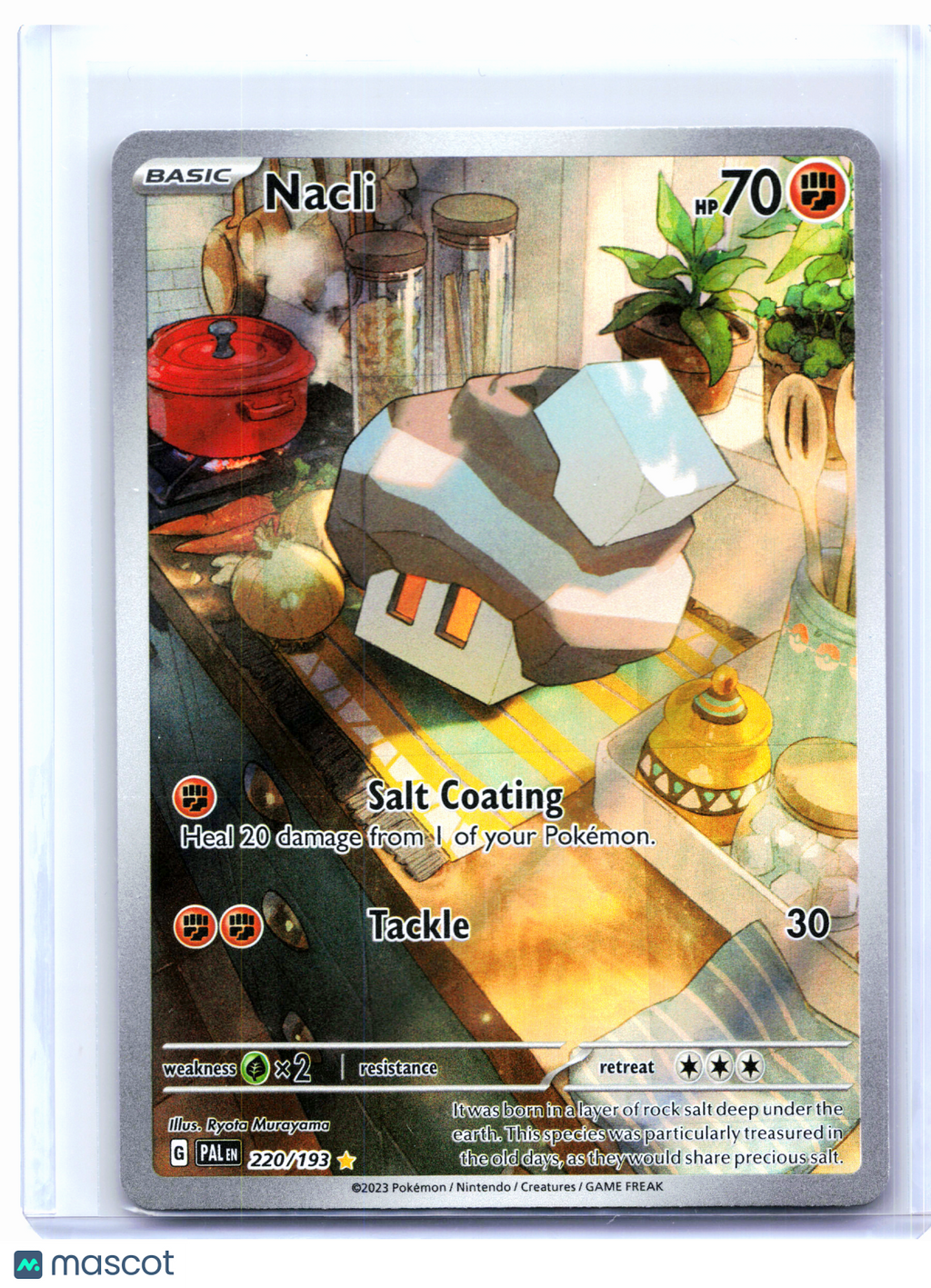 2023 Pokemon—Nacli #220/193 Paldea Evolved—Illustration Rare Holo