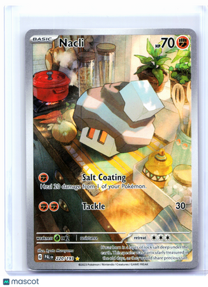 2023 Pokemon—Nacli #220/193 Paldea Evolved—Illustration Rare Holo