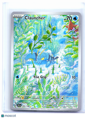 2023 Pokemon—Clauncher #205/198 Scarlet & Violet Base Set—Illustration Rare Holo