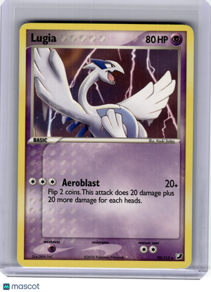2005 Pokemon—Lugia #29 EX Unseen Forces—Rare Non-Holo [Lightly Played]