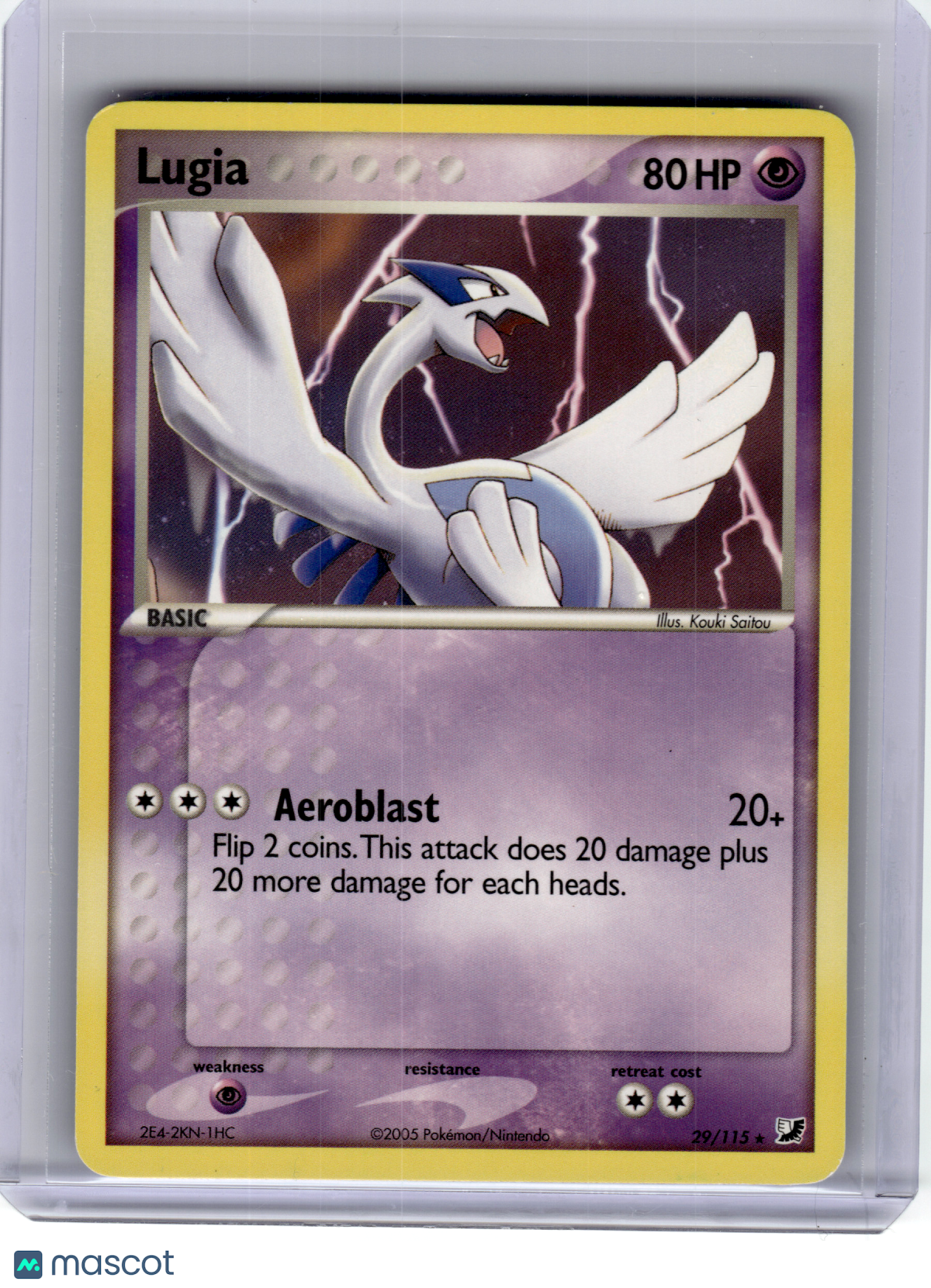 2005 Pokemon—Lugia #29 EX Unseen Forces—Rare Non-Holo [Lightly Played]