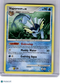 2009 Pokemon—Vaporeon #34 Rising Rivals—Rare Non-Holo [Moderately Played]