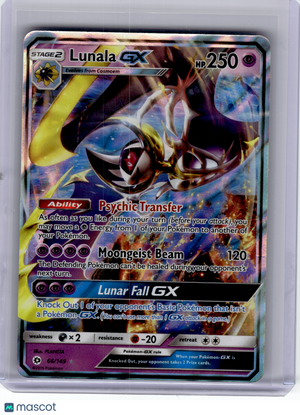 2017 Pokemon—Lunala GX #66 Sun & Moon—Ultra Rare Holo
