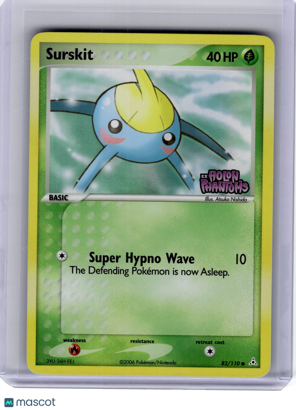 2006 Pokemon—Surskit #82 EX Holon Phantoms—Rare Reverse Holo [Lightly Played]