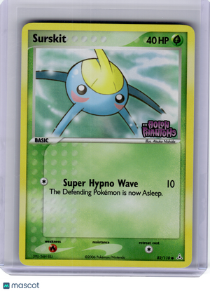 2006 Pokemon—Surskit #82 EX Holon Phantoms—Rare Reverse Holo [Lightly Played]