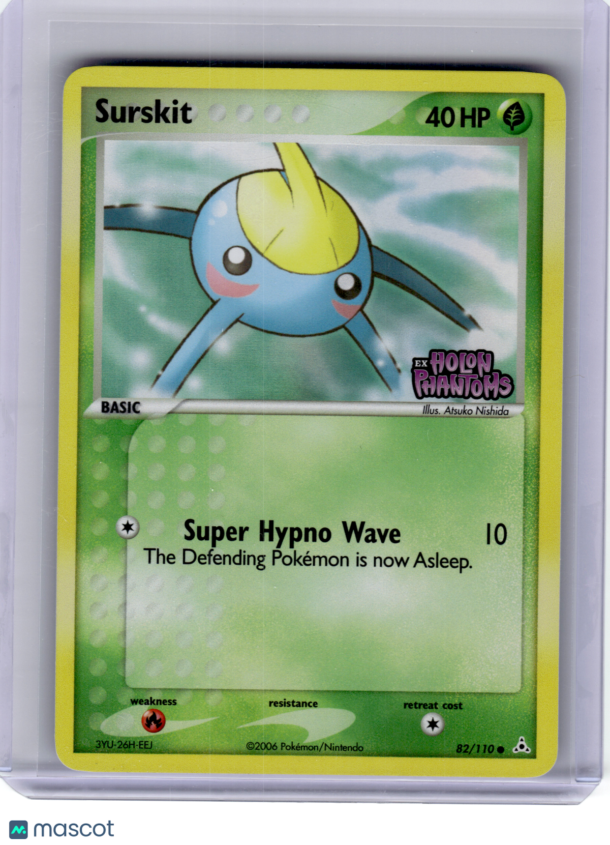 2006 Pokemon—Surskit #82 EX Holon Phantoms—Rare Reverse Holo [Lightly Played]