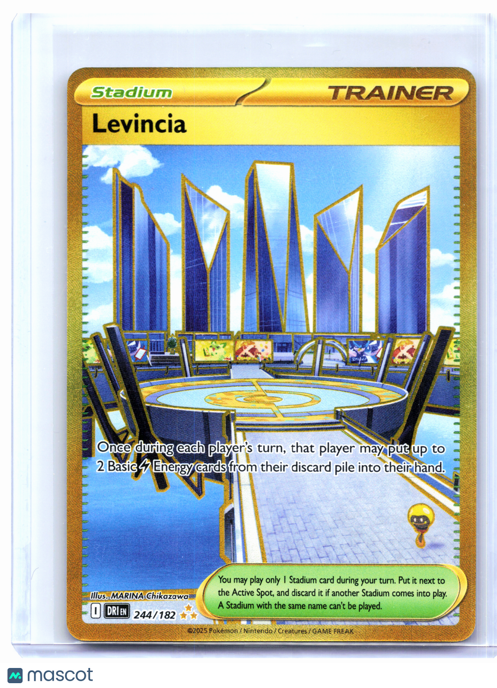 2025 Pokemon—Levincia #244/182 Destined Rivals—Hyper Rare Holo