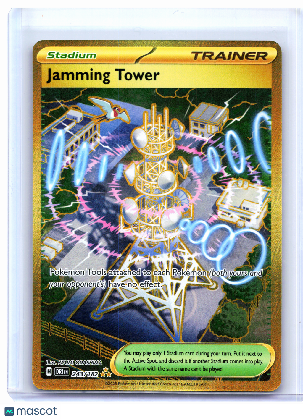 2025 Pokemon—Jamming Tower #243/182 Destined Rivals—Hyper Rare Holo