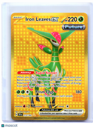 2024 Pokemon—Iron Leaves ex #213/162 Temporal Forces—Hyper Rare Holo