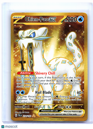 2023 Pokemon—Chien-Pao ex #274/193 Paldea Evolved—Hyper Rare Holo