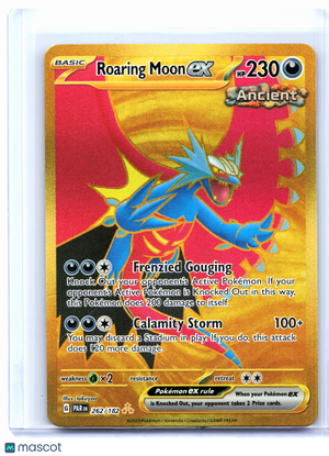 2023 Pokemon—Roaring Moon ex #262/182 Paradox Rift—Hyper Rare Holo