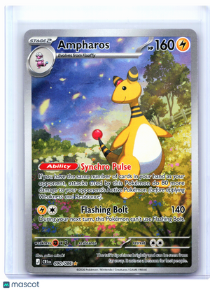 2026 Pokemon—Ampharos #090/086 Chaos Rising—Illustration Rare Holo
