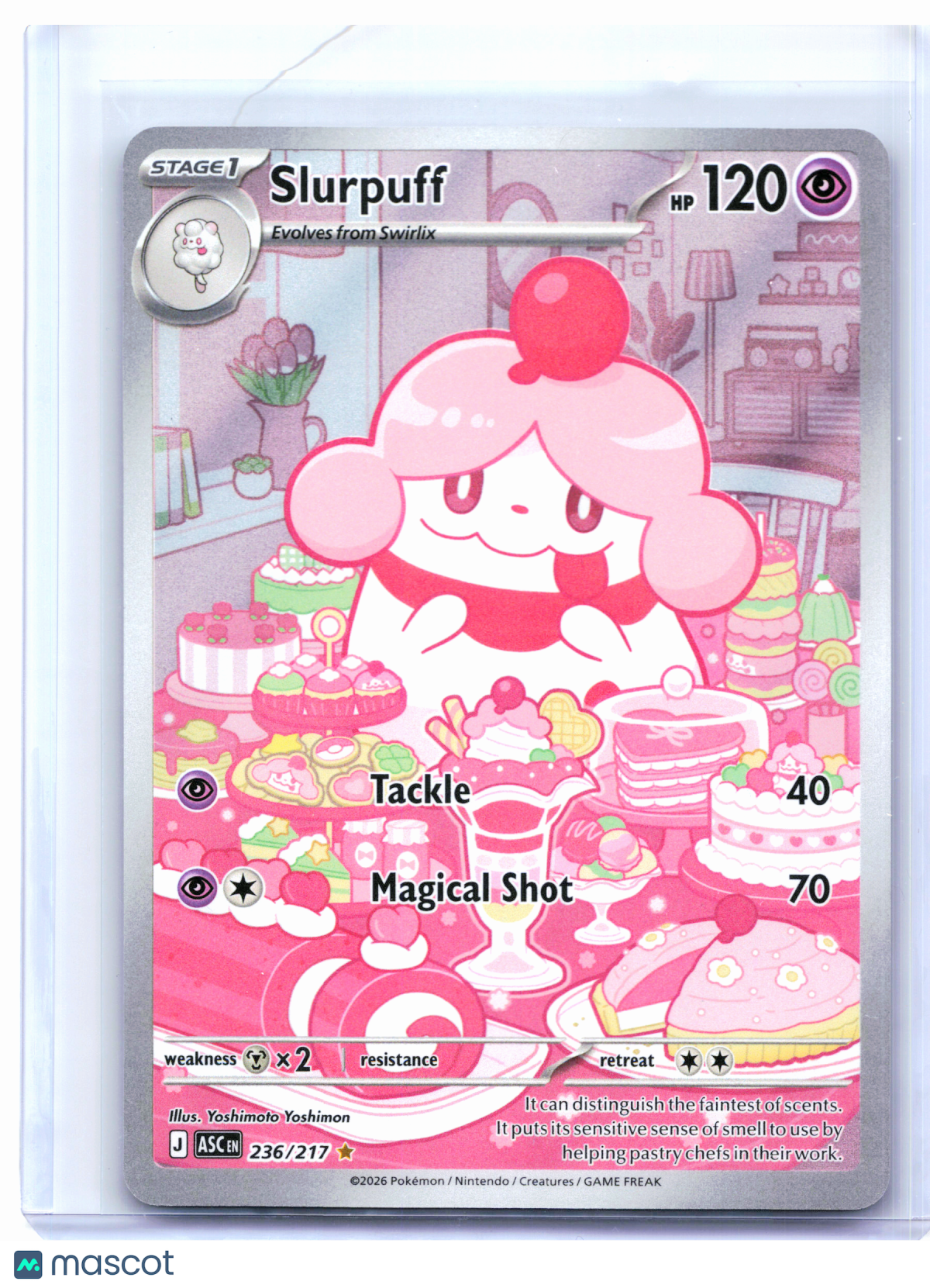 2026 Pokemon—Slurpuff #236/217 Ascended Heroes—Illustration Rare Holo