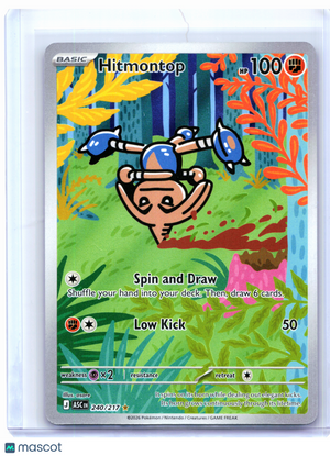 2026 Pokemon—Hitmontop #240/217 Ascended Heroes—Illustration Rare Holo