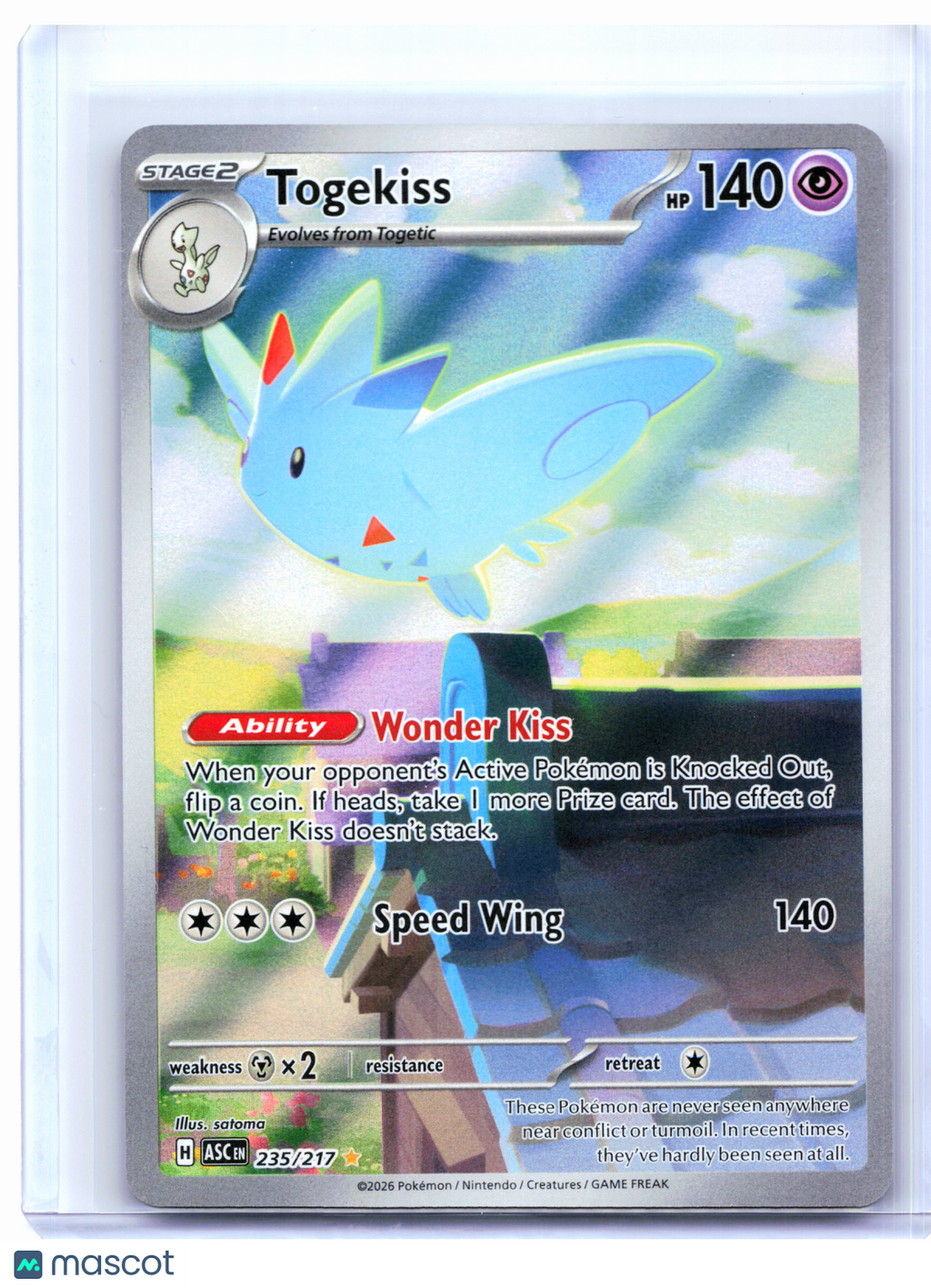 2026 Pokemon—Togekiss #235/217 Ascended Heroes—Illustration Rare Holo